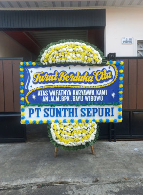 Papan Bunga Duka di Waliwis